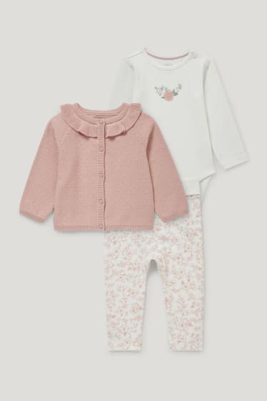 Baby Girls - Baby outfit - 3 piece - pink