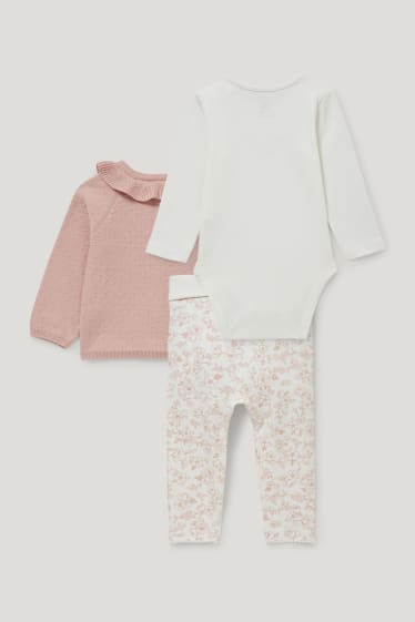 Baby Girls - Baby outfit - 3 piece - pink