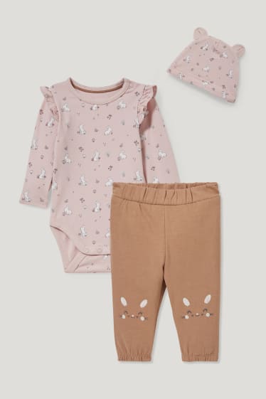 Baby Girls - Baby-outfit - 3-delig - lichtroze