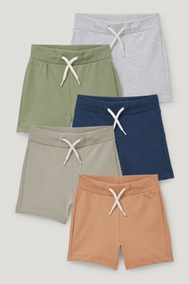 Exklusiv Online - Multipack 5er - Baby-Shorts - grün