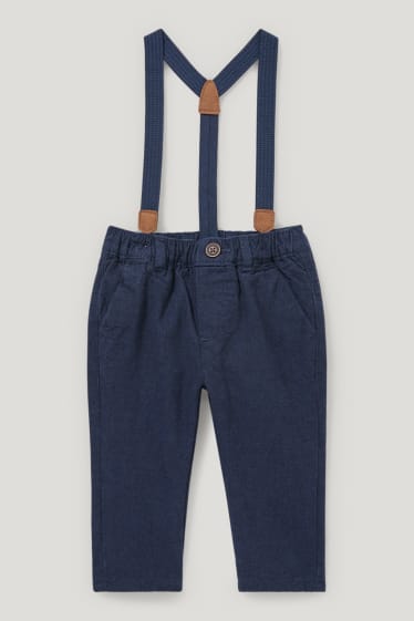 Baby Boys - Baby-outfit - 3-delig - donkerblauw