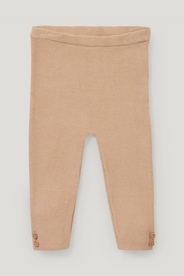 Baby Girls - Babyoutfit - 3-delig - lichtbruin