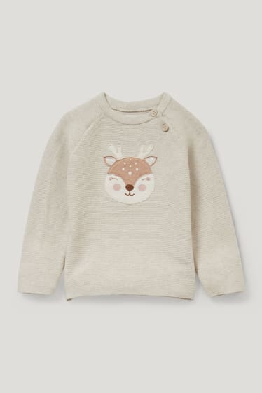 Baby Girls - Babyoutfit - 3-delig - lichtbruin