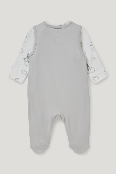 Bébé filles - Winnie l’ourson - ensemble avec grenouillère - 2 pièces - gris clair