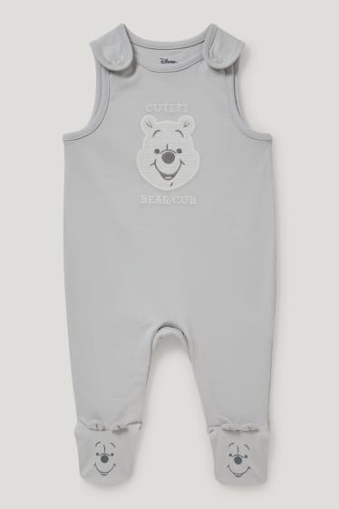 Bébé filles - Winnie l’ourson - ensemble avec grenouillère - 2 pièces - gris clair
