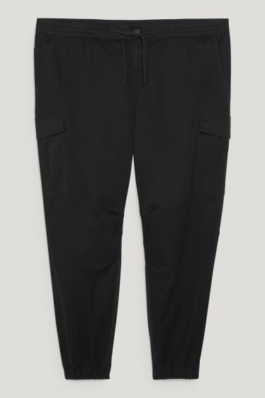 Men XL - Cargo trousers - tapered fit - LYCRA® - black