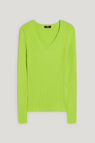 Donna - Maglione basic - verde chiaro