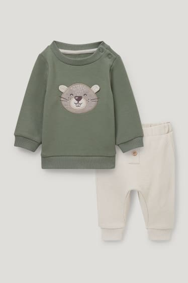 Baby Boys - Baby-outfit - 2-delig - groen