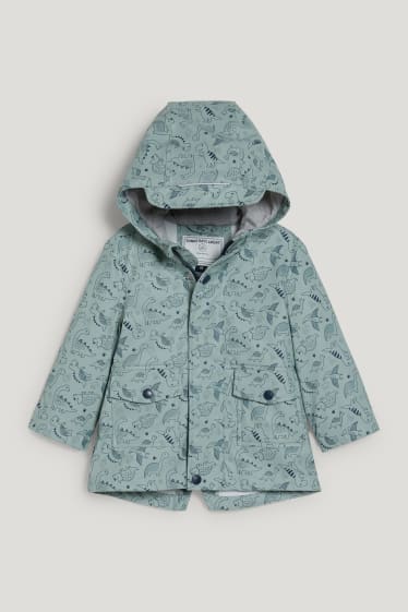Baby Boys - Dino - Baby-Jacke mit Kapuze - grün