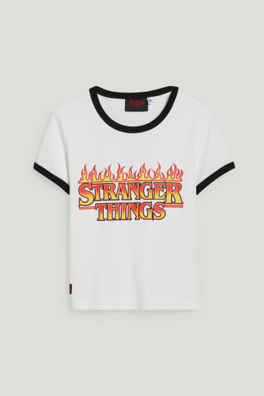 Niñas - Stranger Things - camiseta de manga corta - blanco roto
