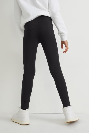 Bambine: - Confezione da 2 - leggings - nero