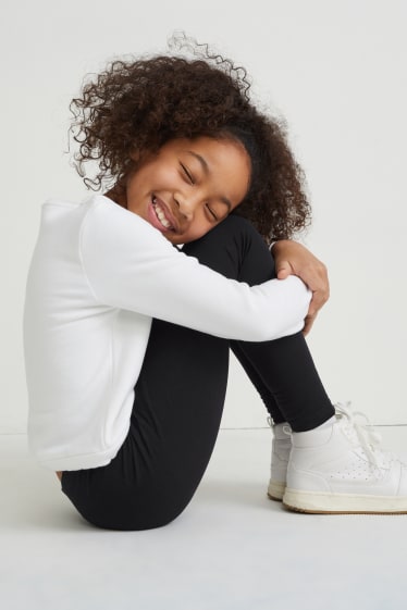 Bambine: - Confezione da 2 - leggings - nero