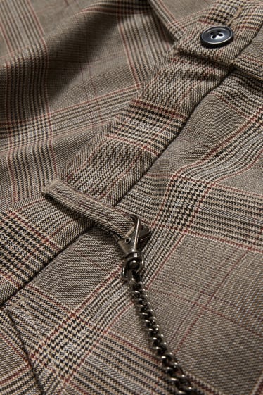 Clockhouse Boys - CLOCKHOUSE - chino - Slim Fit - în carouri - bej / maro