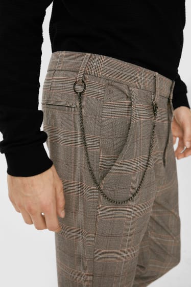 Clockhouse Boys - CLOCKHOUSE - chino - Slim Fit - în carouri - bej / maro