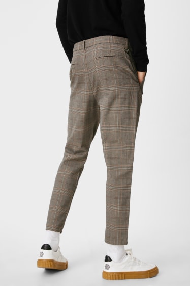 Clockhouse Boys - CLOCKHOUSE - chino - Slim Fit - în carouri - bej / maro