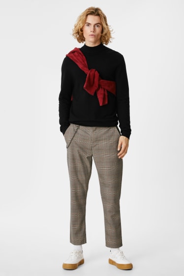Clockhouse Boys - CLOCKHOUSE - chino - Slim Fit - în carouri - bej / maro