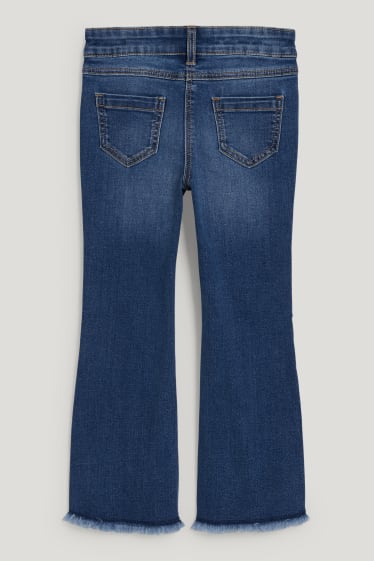 Małe dziewczynki - Flared jeans - dżins-niebieski
