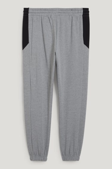 Hommes - Pantalon de jogging - gris clair chiné