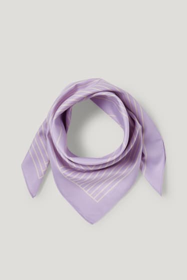 Damen - Halstuch - gemustert - hellviolett