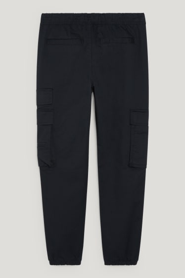 Clockhouse Boys - Pantaloni cargo - slim fit - nero