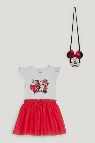 Toddler Girls - Minnie Maus - Set - Kleid und Tasche - 2 teilig - pink