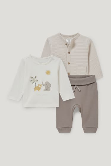 Baby Boys - Baby-outfit - 3-delig - beige