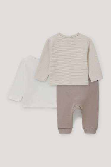 Baby Boys - Baby-outfit - 3-delig - beige