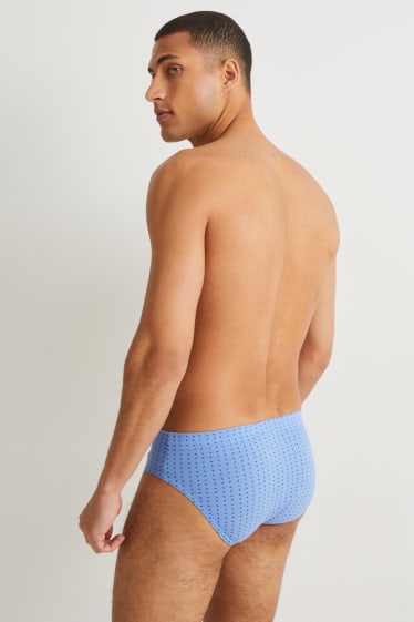 Heren - Set van 3 - slip - blauw