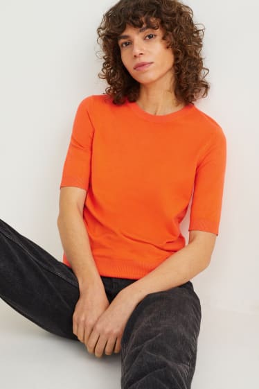 Donna - Maglione basic - arancio scuro