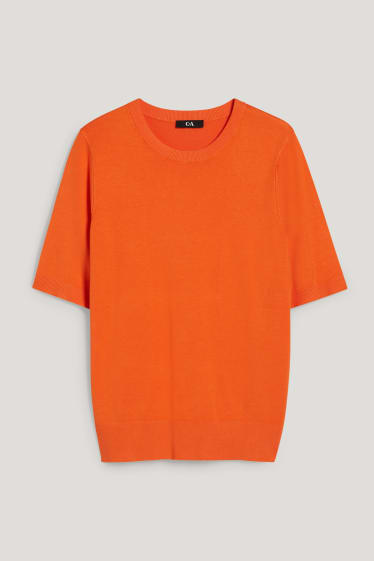 Donna - Maglione basic - arancio scuro