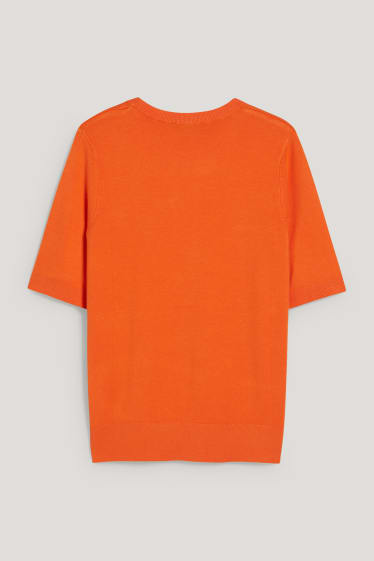 Donna - Maglione basic - arancio scuro