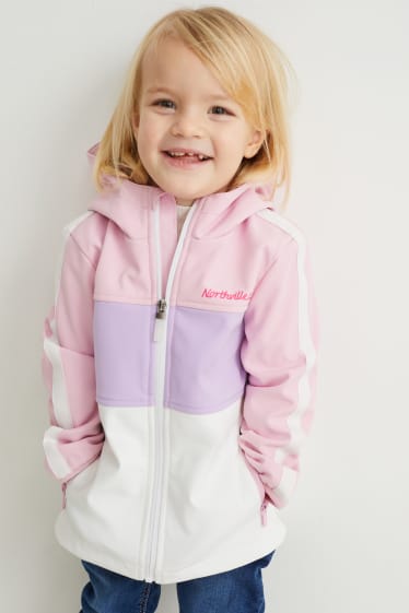Toddler Girls - Softshelljacke mit Kapuze - rosa