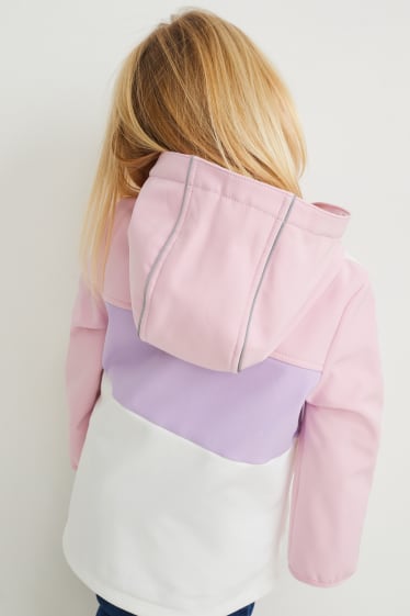 Toddler Girls - Softshelljacke mit Kapuze - rosa