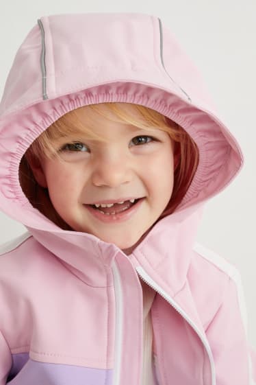 Toddler Girls - Softshelljacke mit Kapuze - rosa