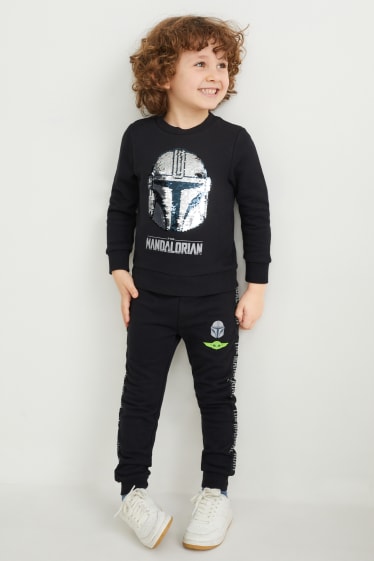 Toddler Boys - Star Wars: The Mandalorian - Sweatshirt - Glanz-Effekt - schwarz