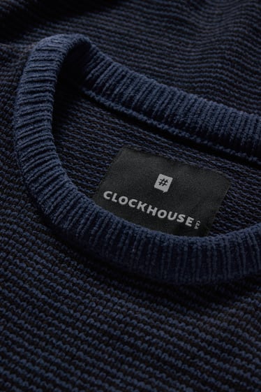 Clockhouse pro kluky - CLOCKHOUSE - žinylkový svetr - tmavomodrá