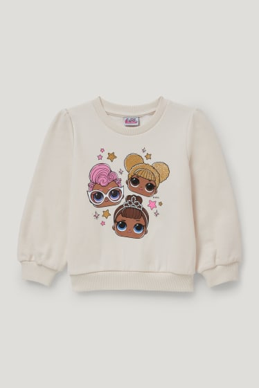 Toddler Girls - L.O.L. Surprise - bluză de molton - alb-crem