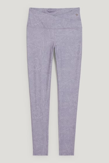 Damen - Funktions-Leggings - Supportive - Yoga - hellviolett
