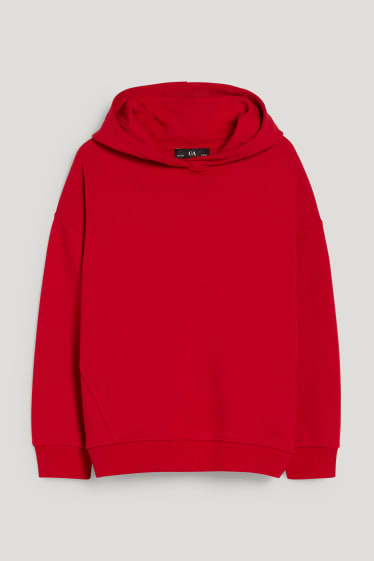 Filles - Sweat à capuche - rouge