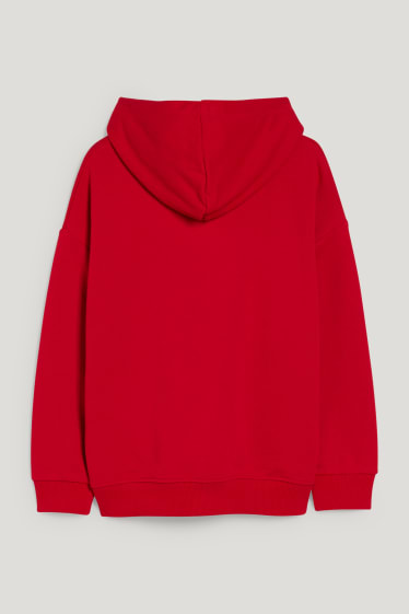 Filles - Sweat à capuche - rouge