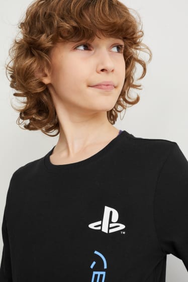 Chlapecké - PlayStation - tričko s dlouhým rukávem - černá