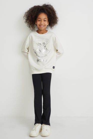 Filles - Harry Potter - ensemble - sweat et legging - 2 pièces - noir / blanc