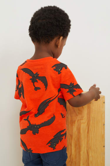 Toddler Boys - Hoe tem je een draak - T-shirt - oranje
