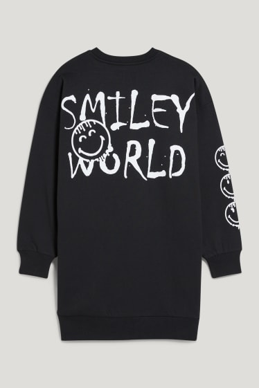 Clockhouse femme - CLOCKHOUSE - robe en molleton - SmileyWorld® - noir