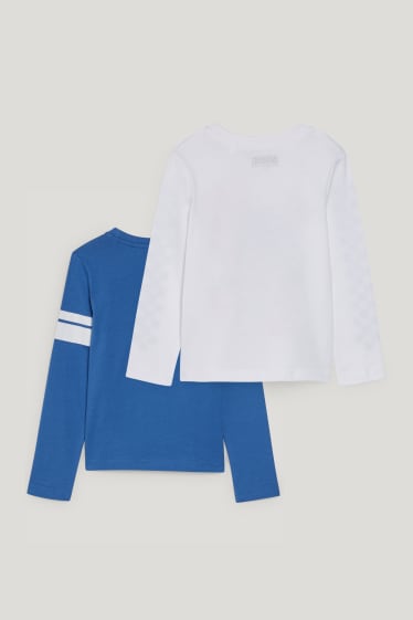 Garçons - Lot de 2 - Sonic - hauts à manches longues - bleu