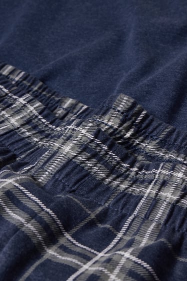 Herren XL - Pyjama - dunkelblau
