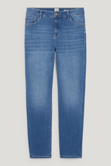 Kobiety - Slim jeans - średni stan - dżinsy modelujące - LYCRA® - dżins-jasnoniebieski