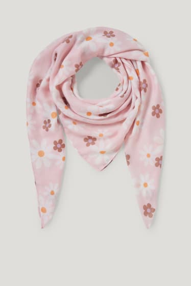 Clockhouse Girls - CLOCKHOUSE - sjaaltje - gebloemd - roze