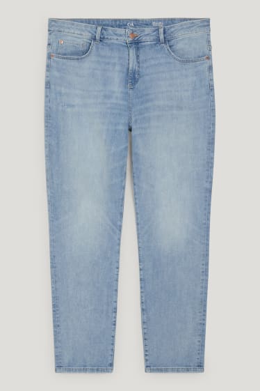 Femmes - Slim jean - high waist - jean bleu clair