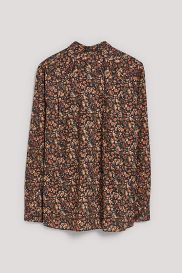 Uomo XL - Camicia - regular fit - button down - nero / beige